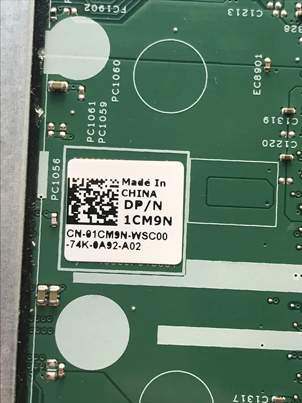 Для ноутбука DELL 3468 3568 материнская плата CN-01CM9N 01CM9N SR2ZW I3-7100U системная Тест 100% |