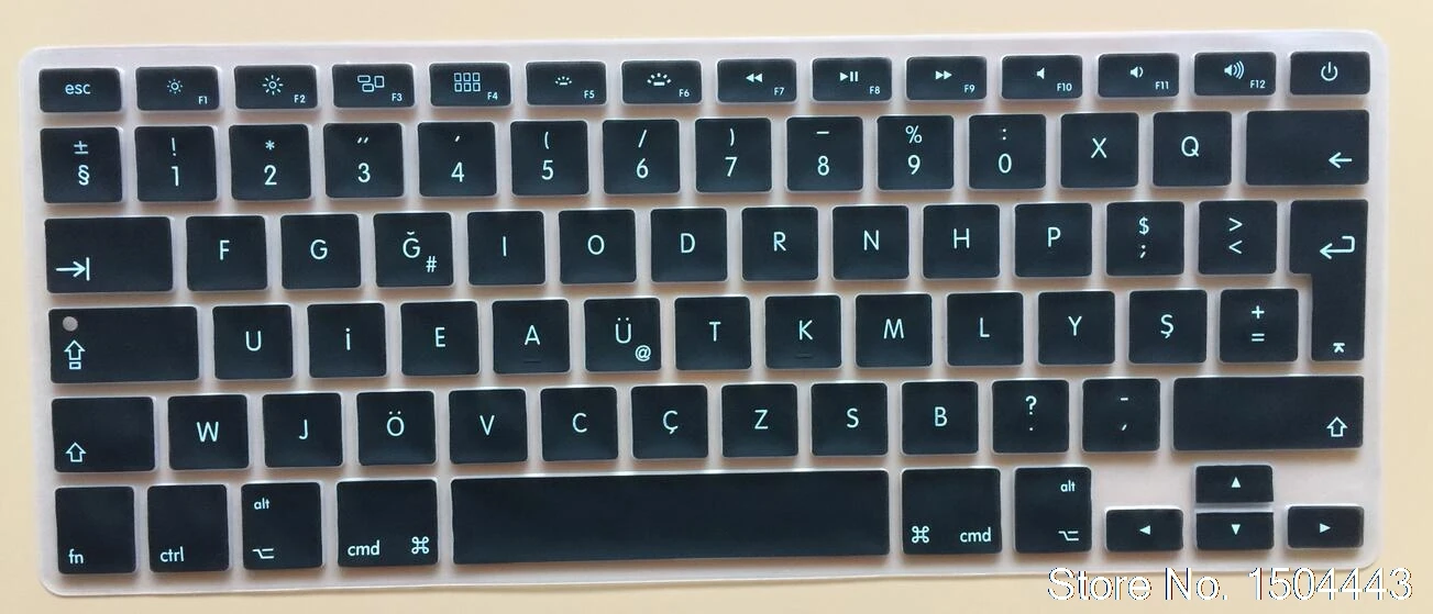 F Тип Турецкая клавиатура наклейки силиконовый защитный чехол для клавиатуры