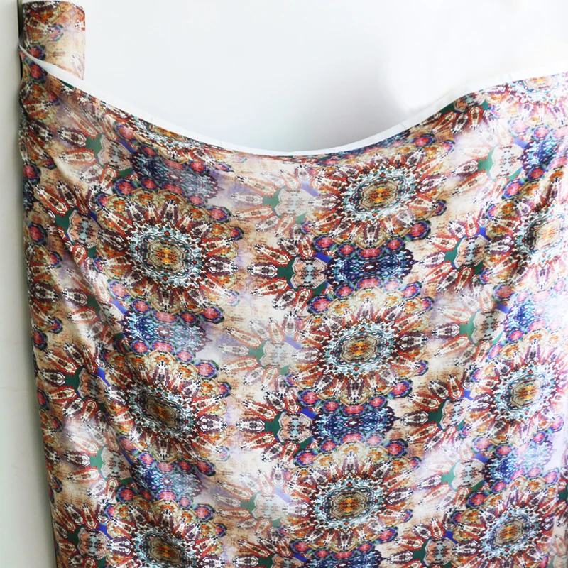 Каменный узор мягкая вискоза ткань шитье Цифровой Печатный шелковистый хлопок 100