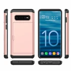 10 шт., чехол для Samsung Galaxy S10 S10e S9 Plus, гибридный жесткий чехол-бумажник с отделениями для карт, защитный чехол для Note 9 8, чехол S6 S7 edge