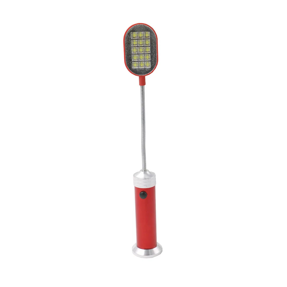 Red SANYI 15 SMD светодиодный гибкий фонарик для чтения, вращение на 360 градусов, магнитное рабочее освещение для учебы, настольная лампа, удобное использование AAA - Испускаемый цвет: Red