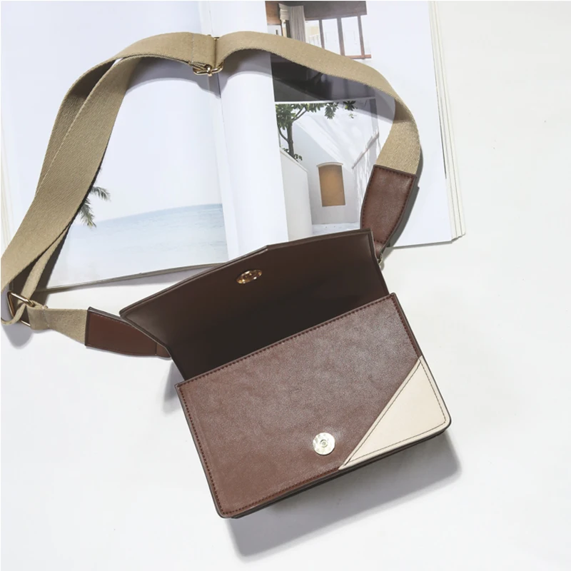 2018 Ins мода широкий плечевой ремень сумка для Для женщин искусственная кожа Crossbody