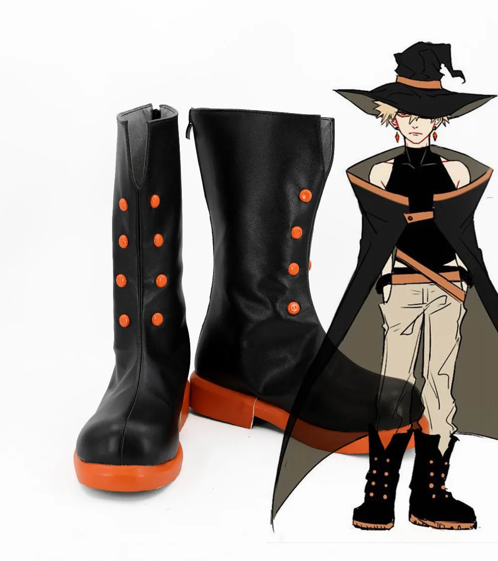 

My Boku no Hero Academia Bakugou Katsuki Cosplay Shoes Boots for halloween carnival boots