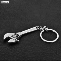 new mini small opening mobile activity wrench keychain charm mens key ring tool wrench spanner key chain best gift jewelry