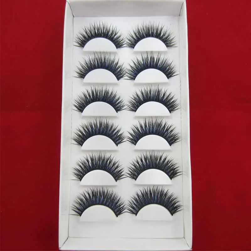 Распродажа! Черные и синие ресницы C CURL толщина 0 07 мм Длина 15 6 пар/лот | Красота