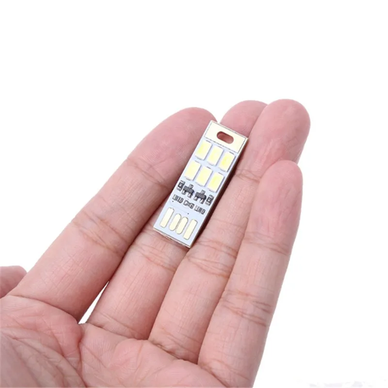 CLAITE мини 1 Вт 6 светодиодный USB Ручной Сенсор плавное