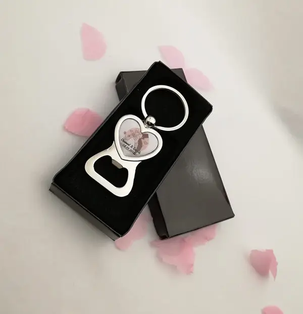 black box packing 50x гравировка индивидуальный Свадебный «любящее сердце» брелок открывалка для бутылок в виде футбольного мяча на цепочке персонализированные Свадебный подарок сувенир - Цвет: black box packing