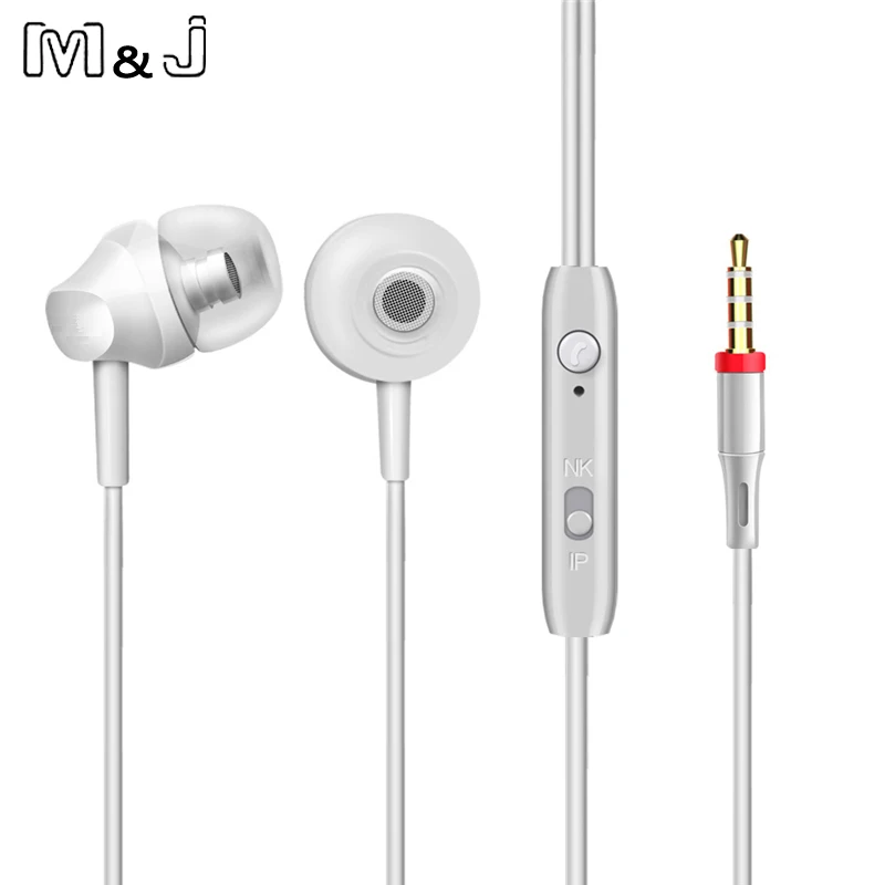 M &amp J портативный мини стерео бас наушники для iPhone 5 6 Samsung мобильный телефон с