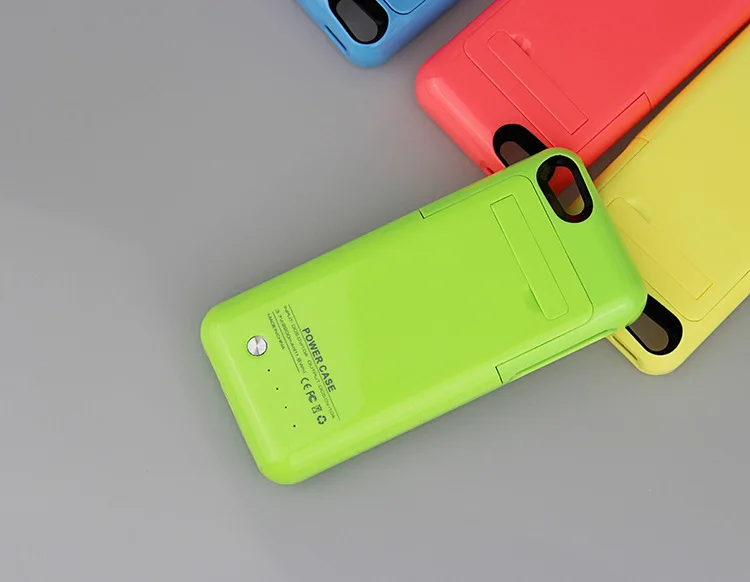 Зеленый Для iPhone 5 5S 2200 mAh Перезаряжаемые внешний Батарея зарядный чехол Батарея для Apple iPhone 5/iPhone 5 S - Цвет: Зеленый