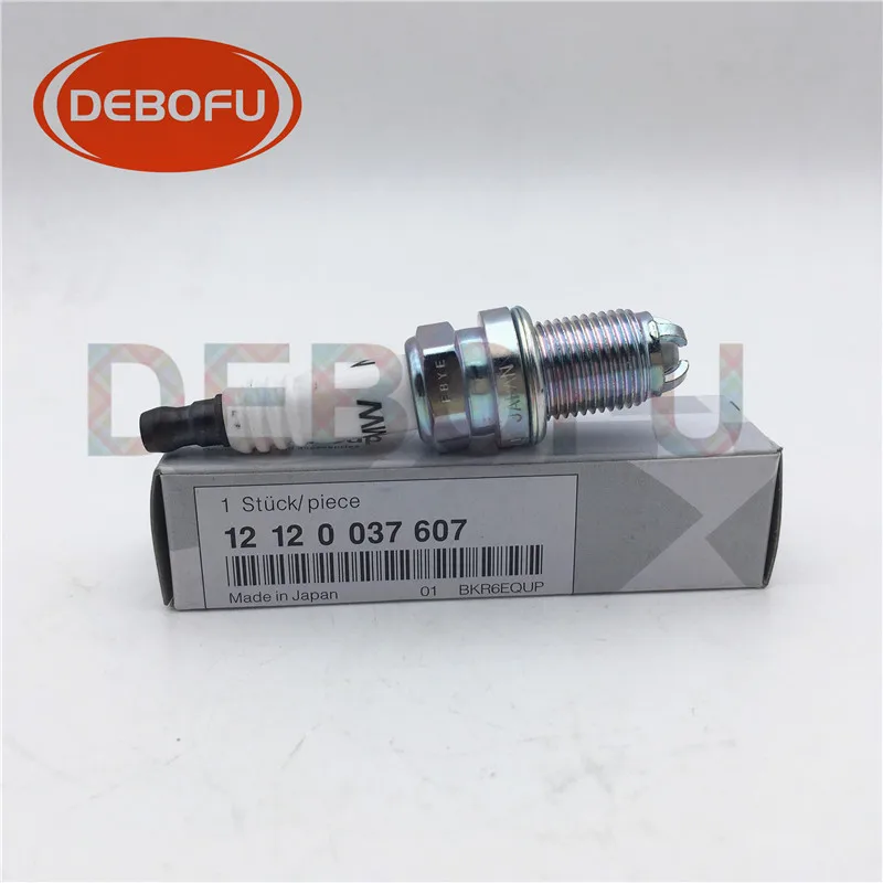 6 шт. оригинальная иридиевая Свеча зажигания BKR6EQUP 12 0 037 607 12120037607 вилка для M54 E34 E36 E39