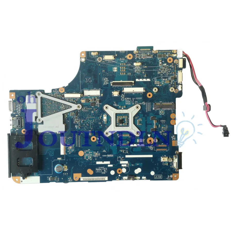 JOUTNDLN для Toshiba Satellite L500 L505 Материнская плата ноутбука DDR3 HM55 NSWAA K000092530 LA-5322P W/HD 4650 GPU |