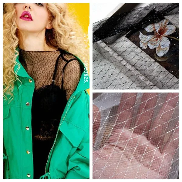 

Wholesales! 150cm width gold thread +mesh fabric, dress, tutu, wedding backdrop, garment fabric, tent