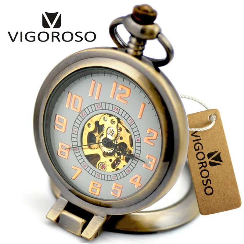 Vigorроскошные настольные часы нового дизайна Механические карманные в стиле
