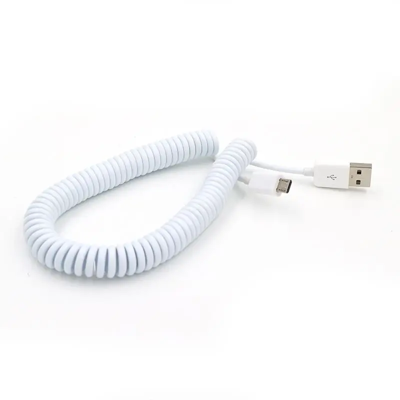 8 футов 90 см 2 5 м выдвижной градусов usb micro kabel зарядка USB к Micro весенний кабель