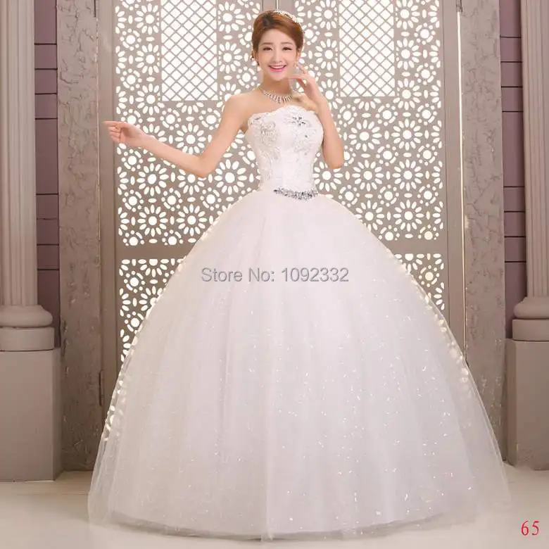 S 2016 в наличии новое размера плюс свадебное платье женское Бандажное