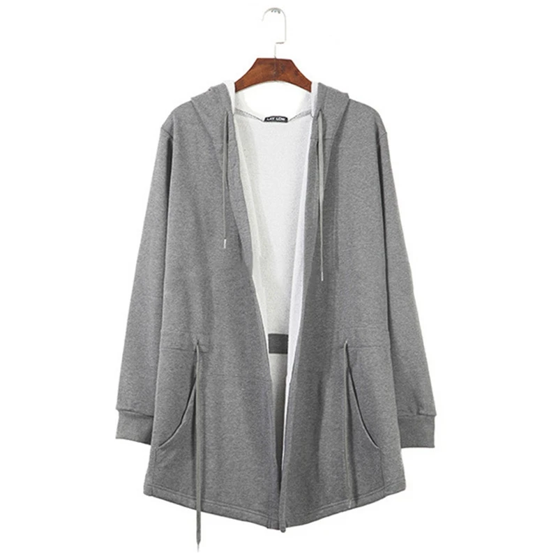 Толстовка мужская с длинным рукавом модный однотонный свитшот в стиле хип-хоп