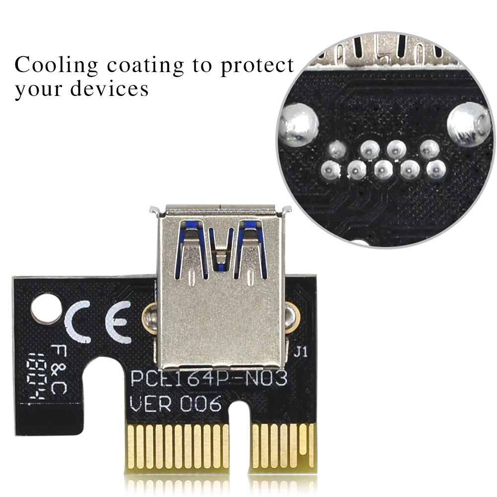 TISHRIC 2018 PCIE PCI E Express Riser Card 1x к 16x USB 3 0 SATA 4Pin IDE Molex адаптер питания для майнинга Bitcion Miner|