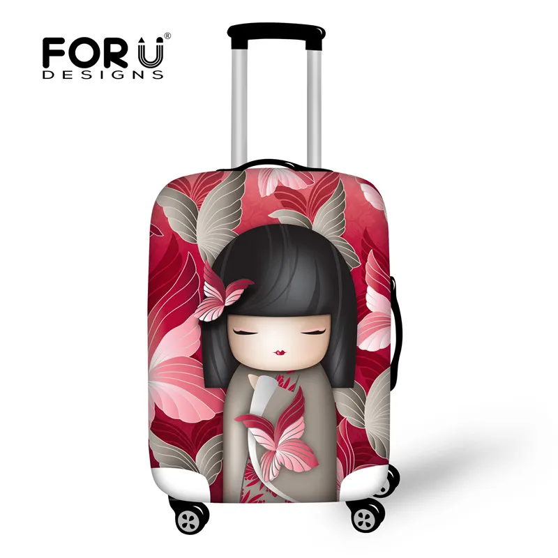 FORUDESIGNS/ аксессуары для багажа, эластичный пылезащитный чехол для багажа, милый чехол для костюма, Защитные чехлы для 18-28 дюймов, чехол для костюма - Цвет: XD767