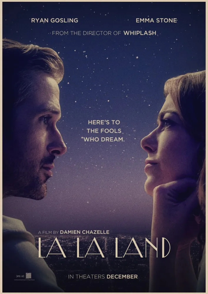 La Land плакаты винтажные настенные украшения для дома из крафт бумаги|wall sticker|stickers