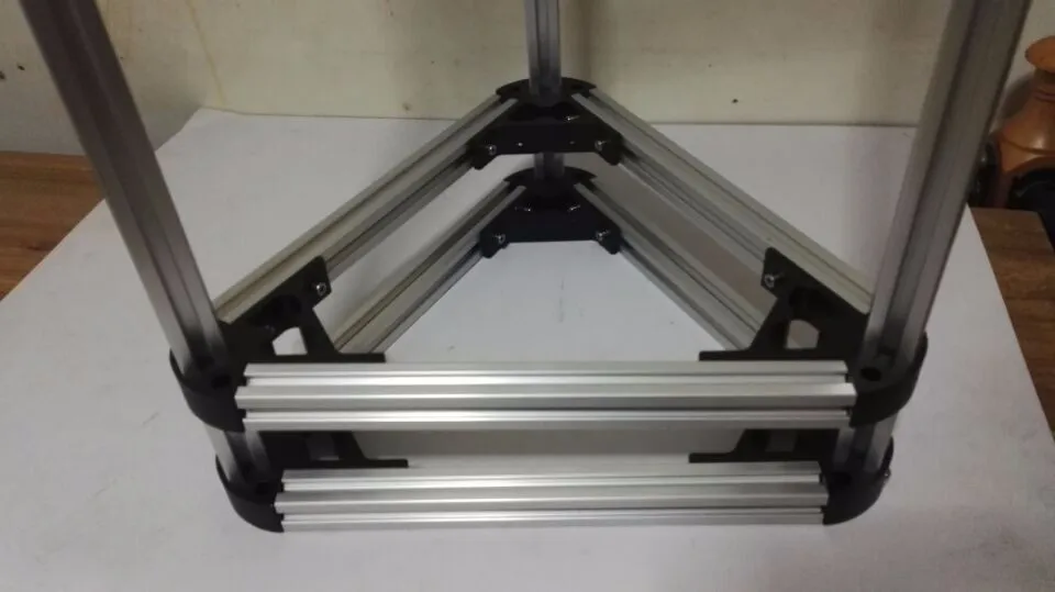 Delta росток kossel k800 3D принтер алюминиевый сплав моторное крепление Нижняя рама+ Верхняя Рамка нижний vertex верхний vertex комплект