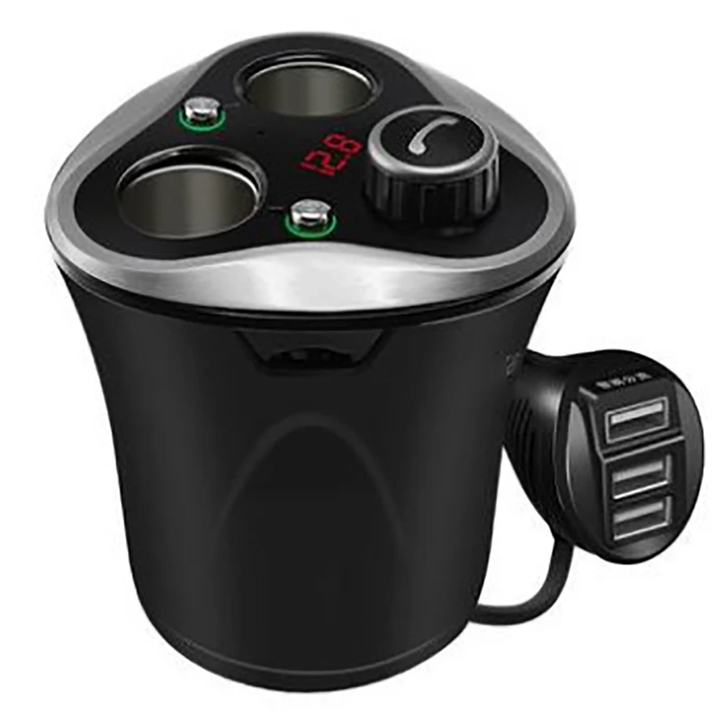 Прикуриватель сплиттер 3 гнезда USB Автомобильное зарядное устройство адаптер Cupped Plug 12 V/24 V 120 W Гнездо крепления с переключателем ВКЛ/ВЫКЛ
