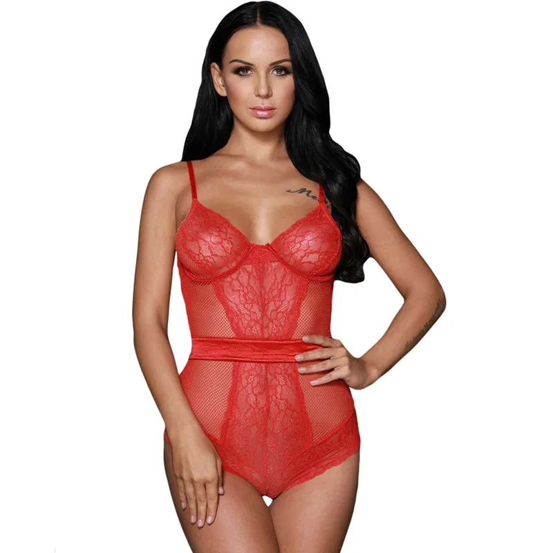 Женский сетчатый боди Baodilang прозрачный Летний комбинезон для фитнеса с v образным