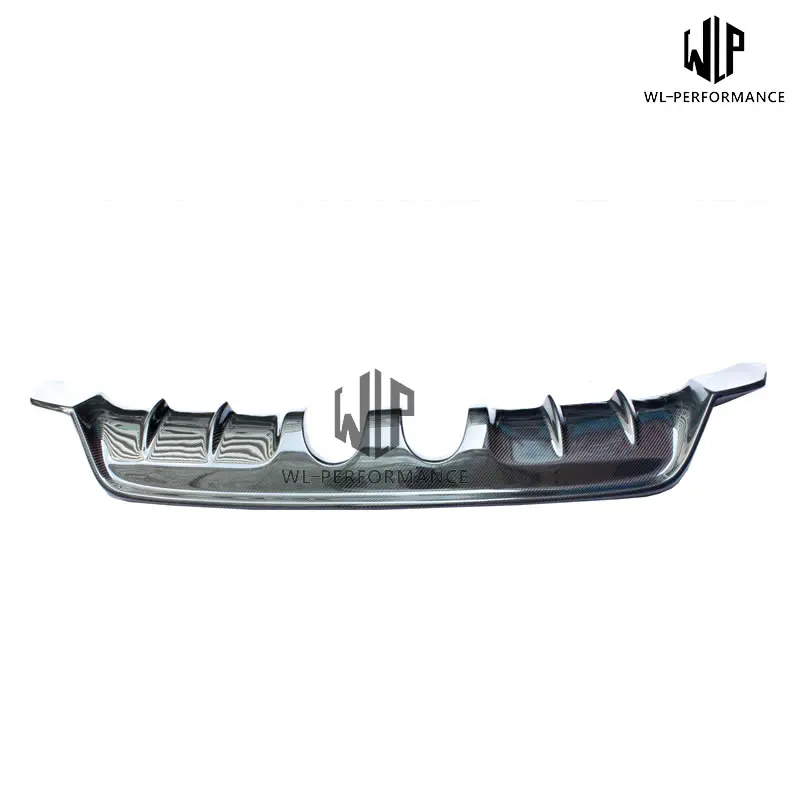 Golf 6 R20 диффузор из углеродного волокна губа на задний бампер средний