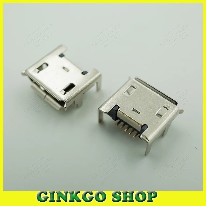 25 шт./лот Micro tail charging sockect для Lenovo ThinkPad Tablet 2 4 фута DIP 5pin 180 градусов SMD usb гнездовой