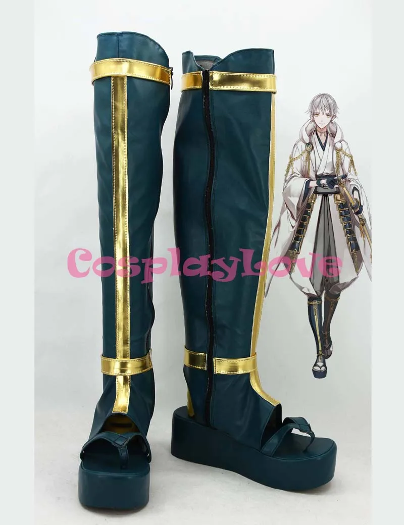 Сделанные на заказ сапоги для косплея из японской игры Touken Ranbu Online цурумару