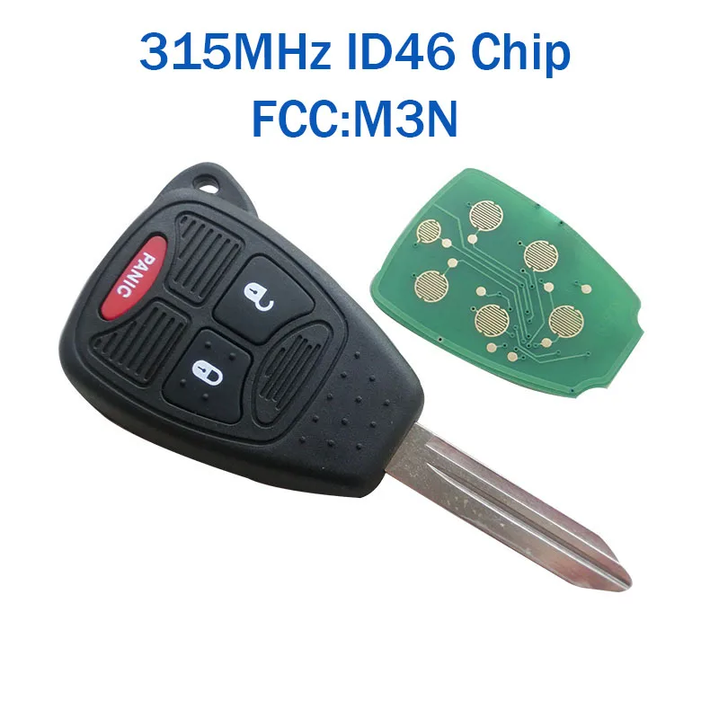 2 + 1 3 кнопочный дистанционный ключ для Chrysler Dodge Caliber Jeep Patriot pelifica Liberty 433 МГц 315 FCC: