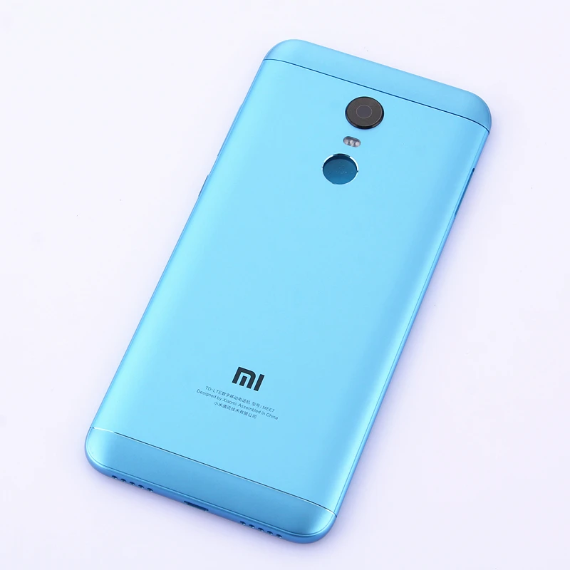 Новая крышка батареи для Xiaomi redmi 5 redmi 5 5Plus задняя крышка батарейного отсека Корпус с боковыми кнопками без объектива камеры