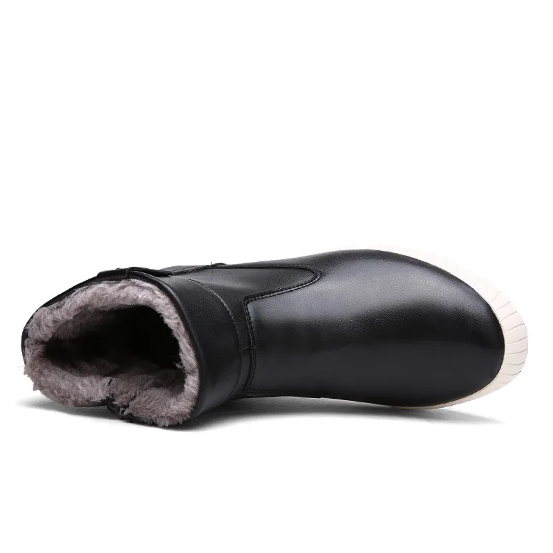 Плюс Размеры 45 Снегоступы Для мужчин зимние Плюшевые Теплые Тапки Ботинки на