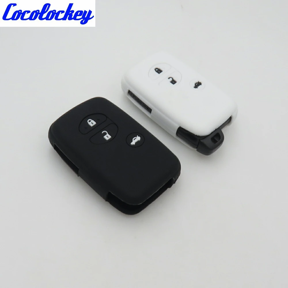 Cocolockey силиконовый автомобиля чехол держатель для ключа Toyota Land Cruiser Camry Highlander