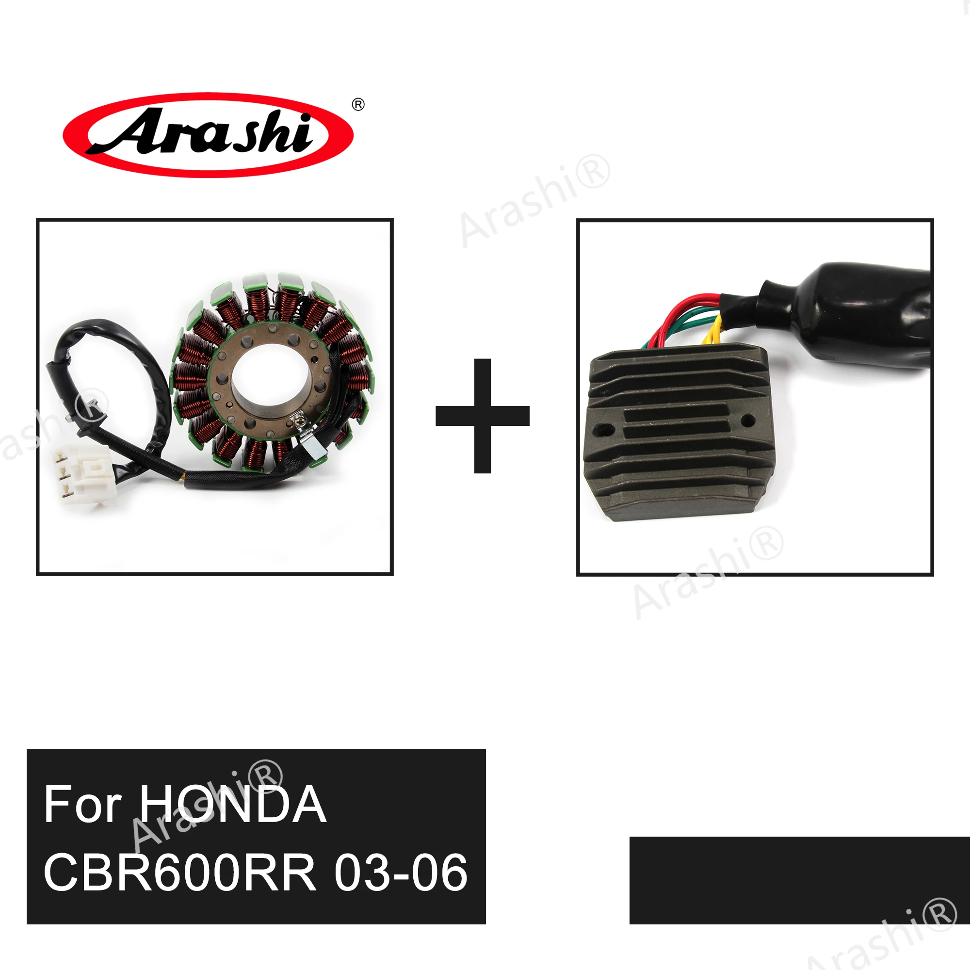 

Arashi For HONDA CBR600RR 2003 - 2006 Engine Stator Coil Voltage Rectifier Regulator Generator Alternator CBR600 CBR 600 RR 2004