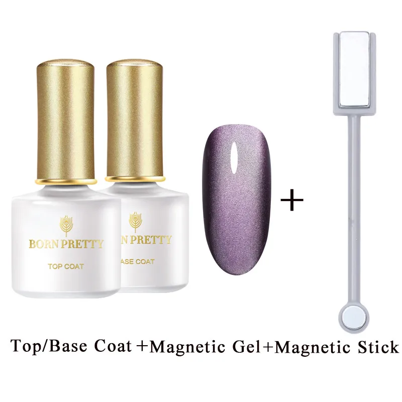 4PCS Set5 Магнитный Гель-лак для ногтей BORN PRETTY, 6 мл, 5D, долговечный, розовый, серый, синий, смешанные цвета, дизайн, отмачиваемый, УФ светодиодный гель для ногтей - Цвет: 4PCS Set5
