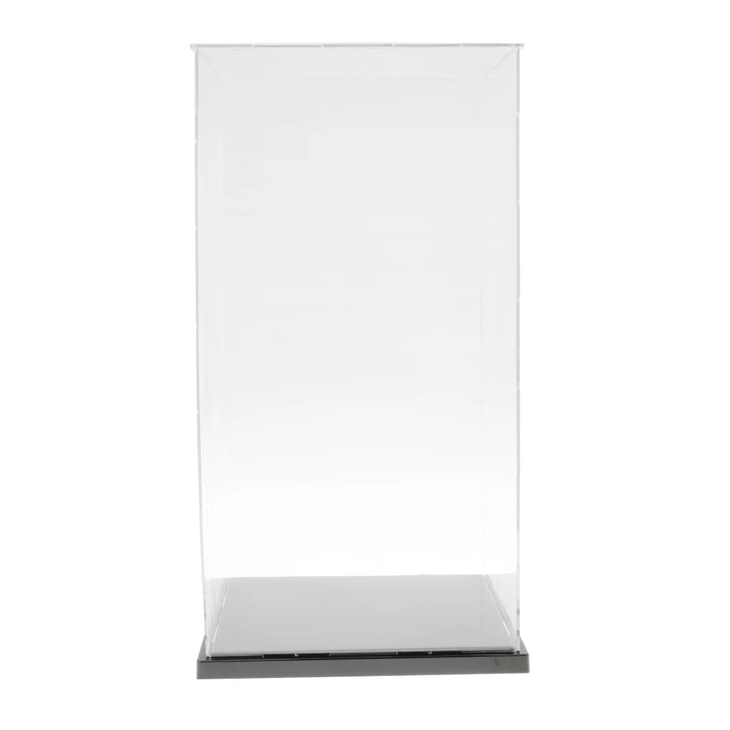 100% новый прозрачный чехол для показа с черным основанием фигурок 21x21x41 см