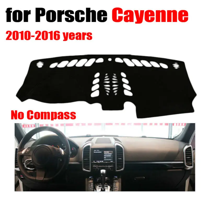 

Коврик RKAC для приборной панели автомобиля, коврик для Porsche Cayenne без компаса 2010-2016, левый коврик для приборной панели автомобильные наклейки