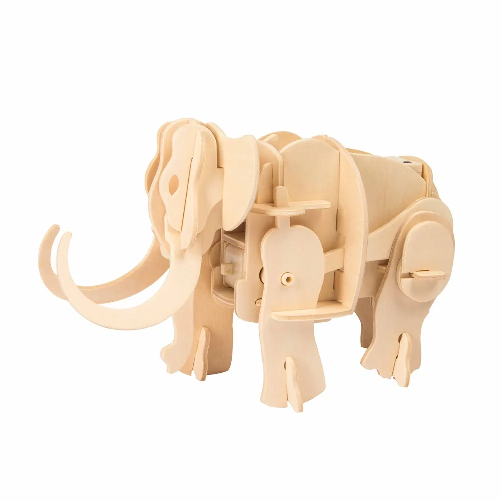 Robud деревянный динозавр 3D головоломка подвижная игрушка фигурки модель