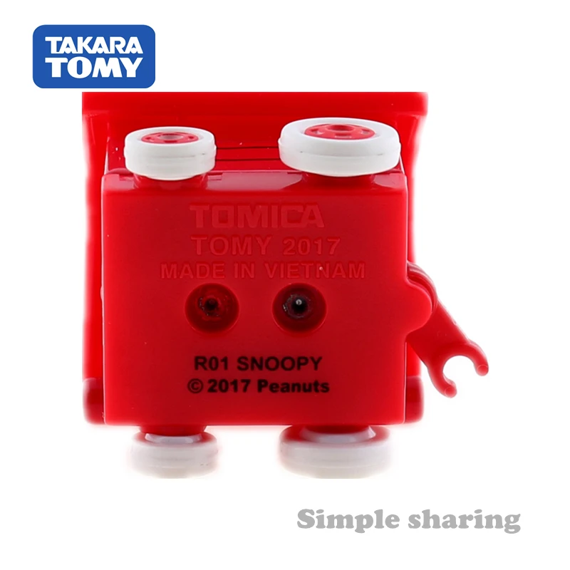 TOMICA мечта R01 ездить на SNOOPY + дома автомобиль японии TAKARA TOMY литья под давлением