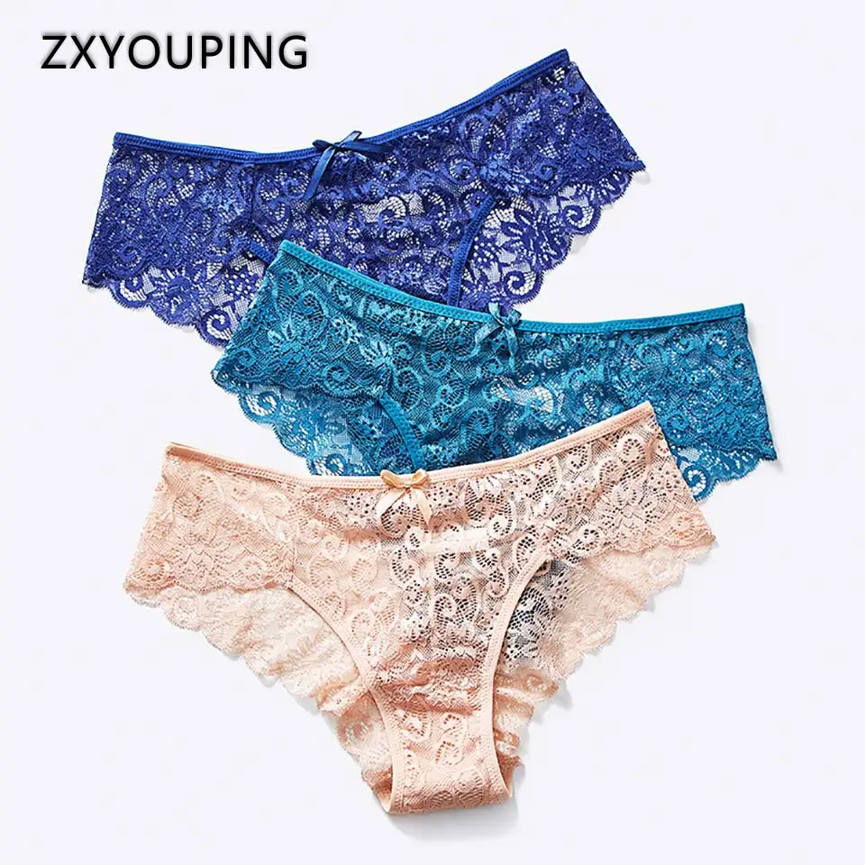 Женское нижнее белье сексуальные кружевные прозрачные трусы сплошного цвета