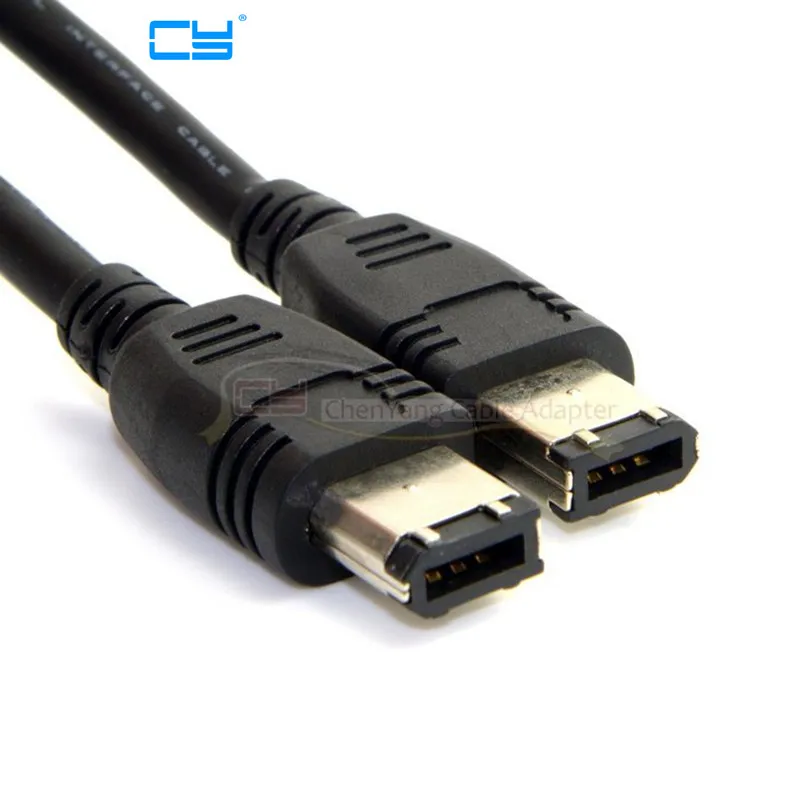 6 контактный кабель FireWire 400 ilink IEEE 1394 черный 1 8 м|firewire 400|1394 cableieee cable |