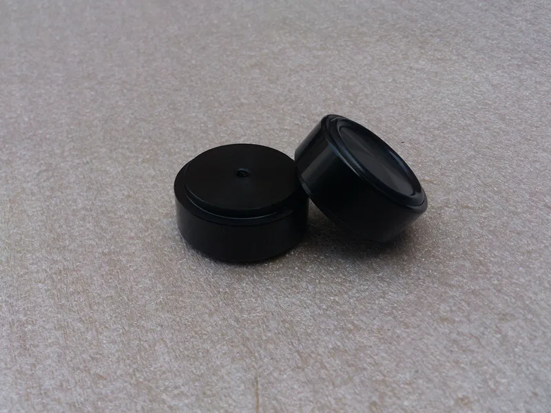 4 шт. Серебристые/черные Алюминиевые ножки для усилителя/акустической стойки