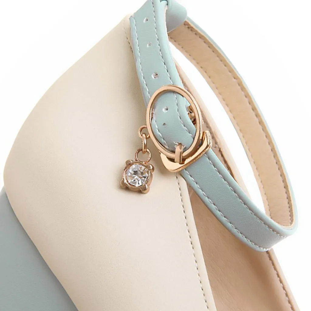 SAGACE/Женские однотонные туфли на танкетке и высоком каблуке повседневная женская