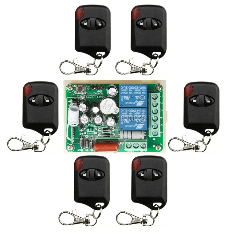 

Hot Sales AC220V 10A 2CH 315MHz/433MHZ Wireless RF Remote Control Switch teleswitch 6* cat eye Transmitter+ 1*Receiver