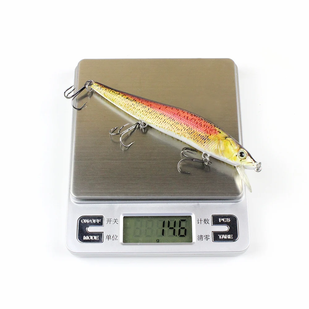 5 Color 14cm/14.6g New Minnow Fishing Lure Realistic Bait Unique Texture Crankbait Fish Tackle Wobbler Pesca Isca HML09C | Спорт и