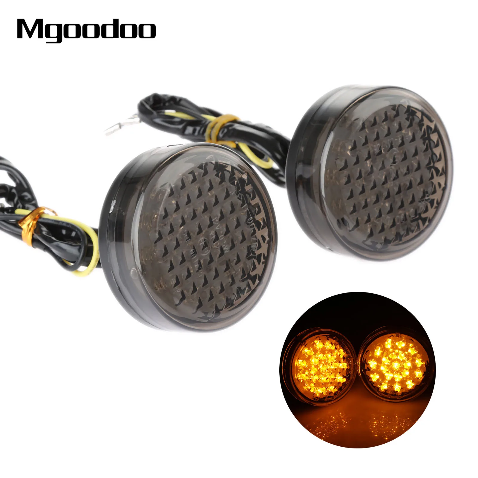 Mgoodoo 2x Новая мигающая мотоциклетная светодиодная сигнальная лампа 20