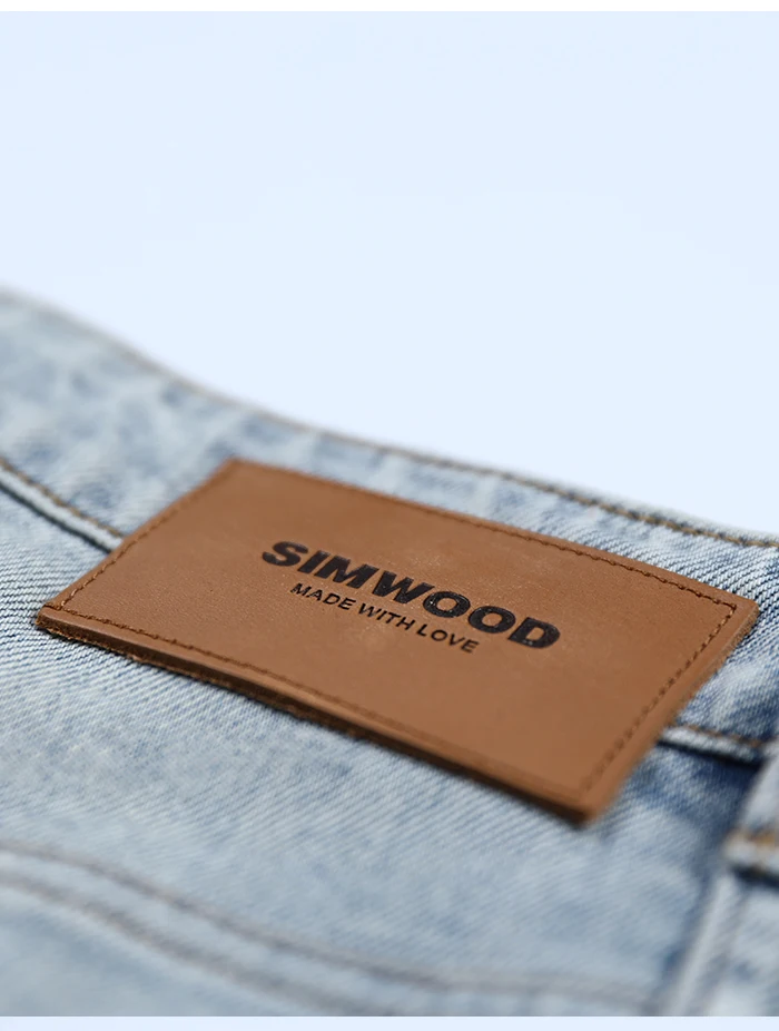 Мужские облегающие джинсы SIMWOOD, джинсовые брюки с полоской-вставкой сбоку,, осенне-зимние штаны из денима длиной до щико