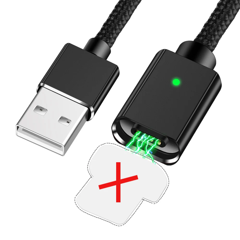 Магнитный usb-кабель OLAF 3A type-C для быстрой зарядки samsung S8 S9 Plus Note 8 9 usb C кабель для передачи данных для huawei P20 lite pro - Цвет: Only cable No Plug