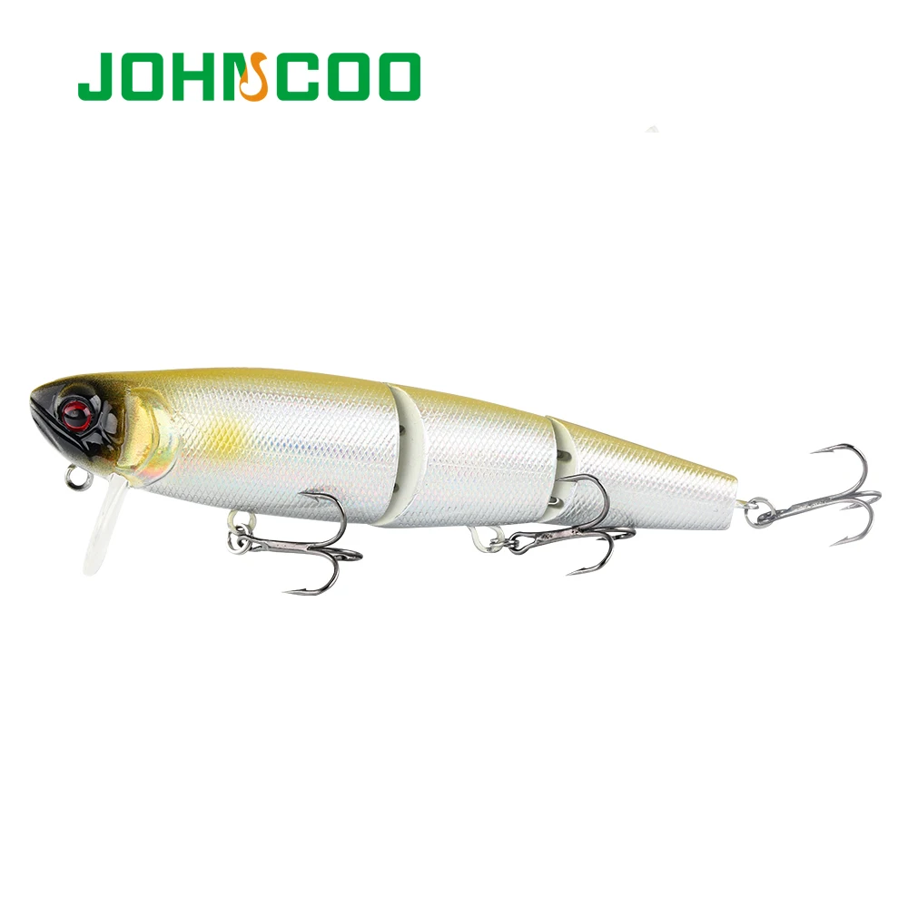 JOHNCOO Профессиональный 3 этапа Minnow 110 мм 20g искуственные рыболовные приманки для рыбалки Topwater воблер(Wobbler) блесна приманка для щуки