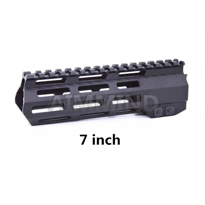 7 inch " 9" 1" 12" 13," 15" дюймов AR15 поплавковая M-LOK MLOK Keymod Handguard Пикатинни тонкий стиль со стальной бочковой гайкой - Цвет: 7 inch